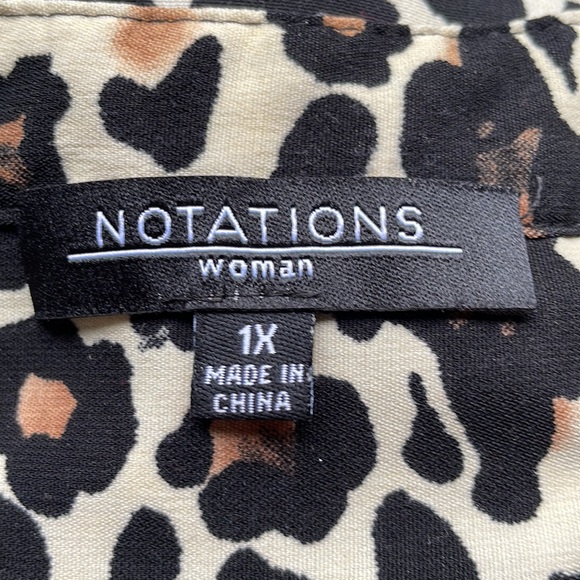Notations leopard print button down - Picture 5 of 6